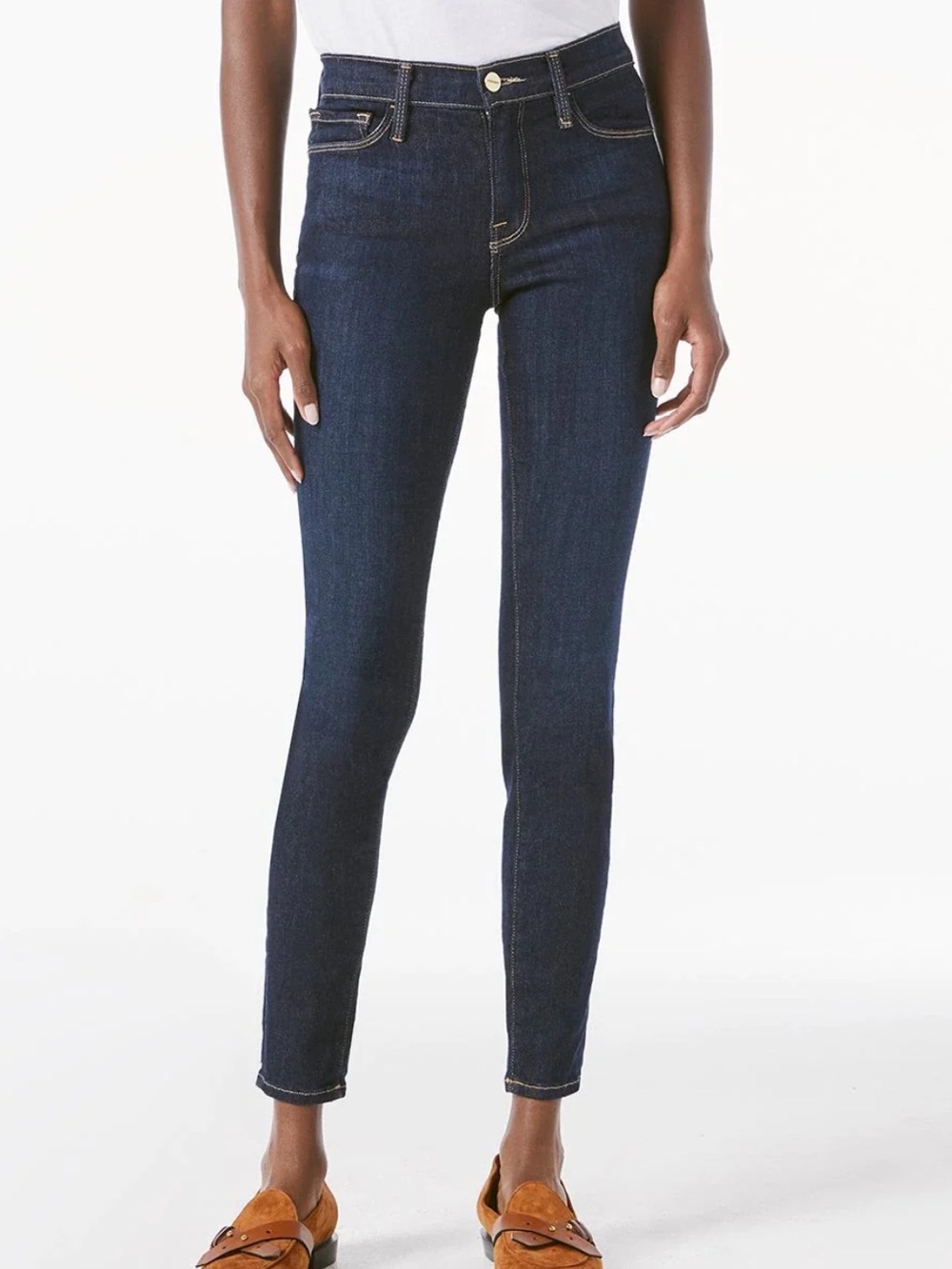 Frame Denim Le Skinny De Jeanne Dark Indigo  Jeans 32